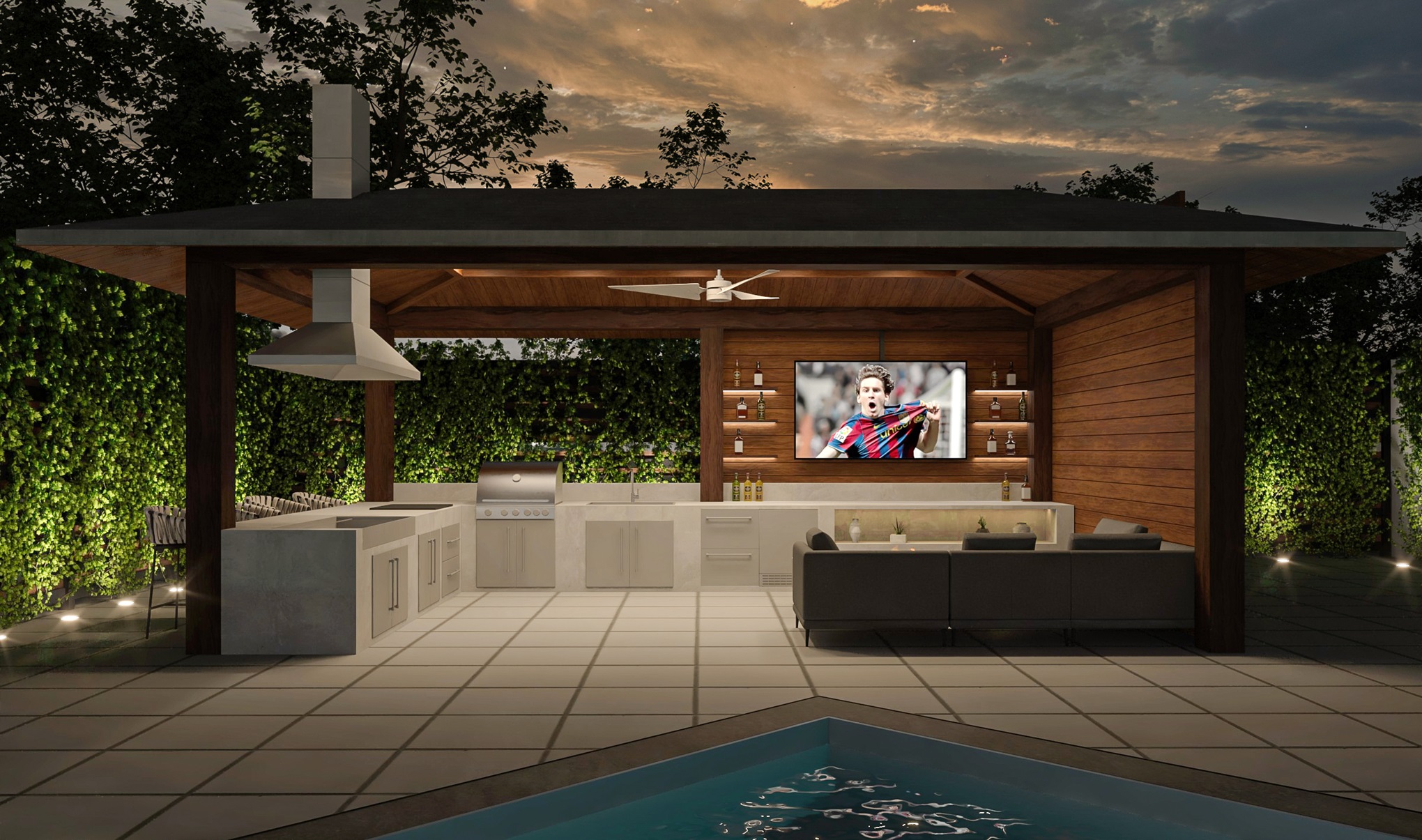 Modern Grilling Center